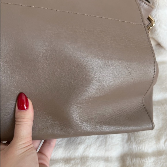 Anna Paola Genuine Leather Tote Stone Grey - Picture 6 of 8